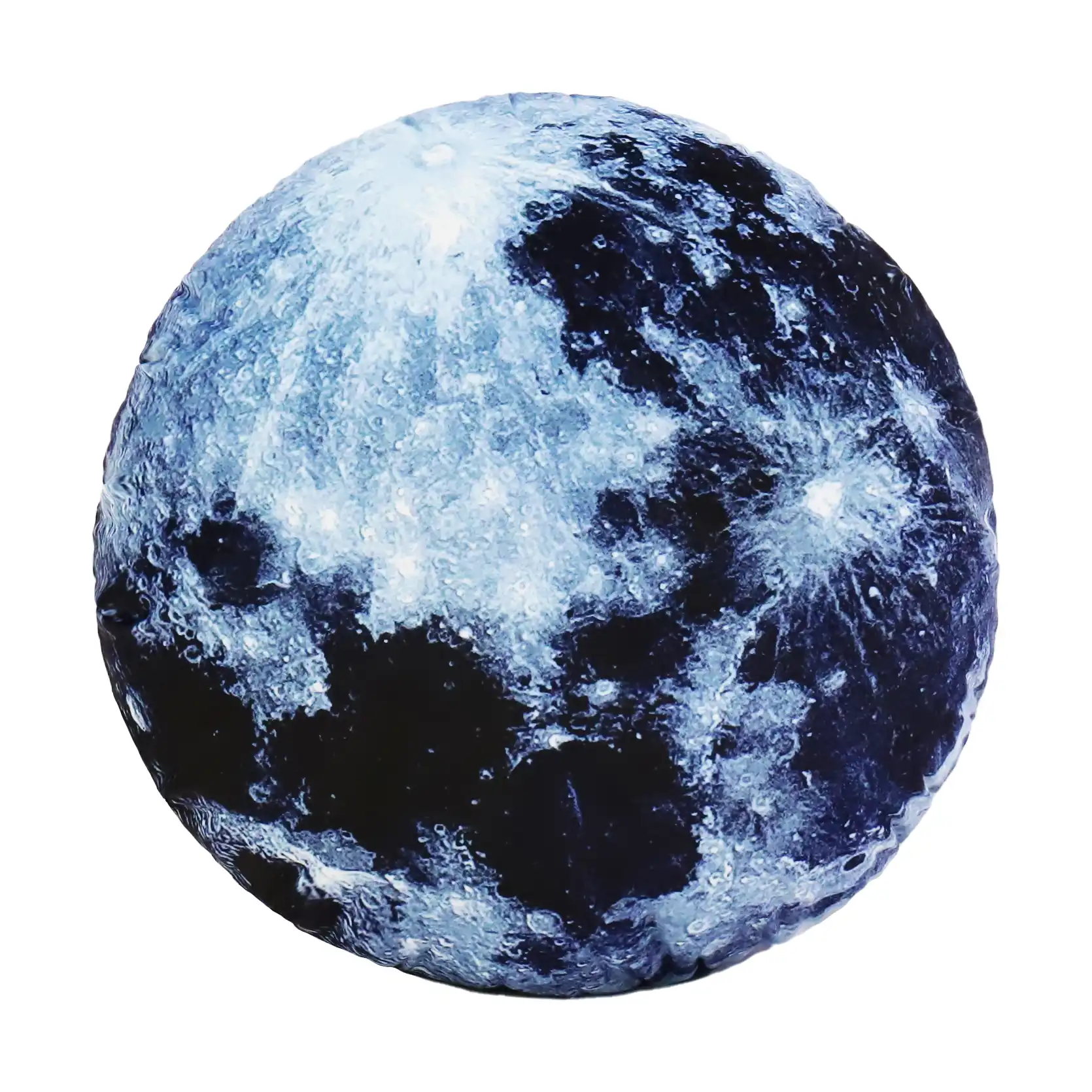 3D Planet Schwarz Mond Kissen , Rundes Persönlichkeits kissen
