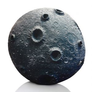 3D Planet Mond Kissen